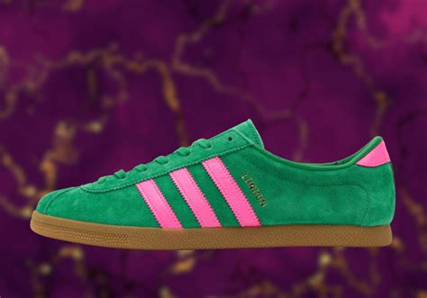 adidas london grün|Adidas London green pink.